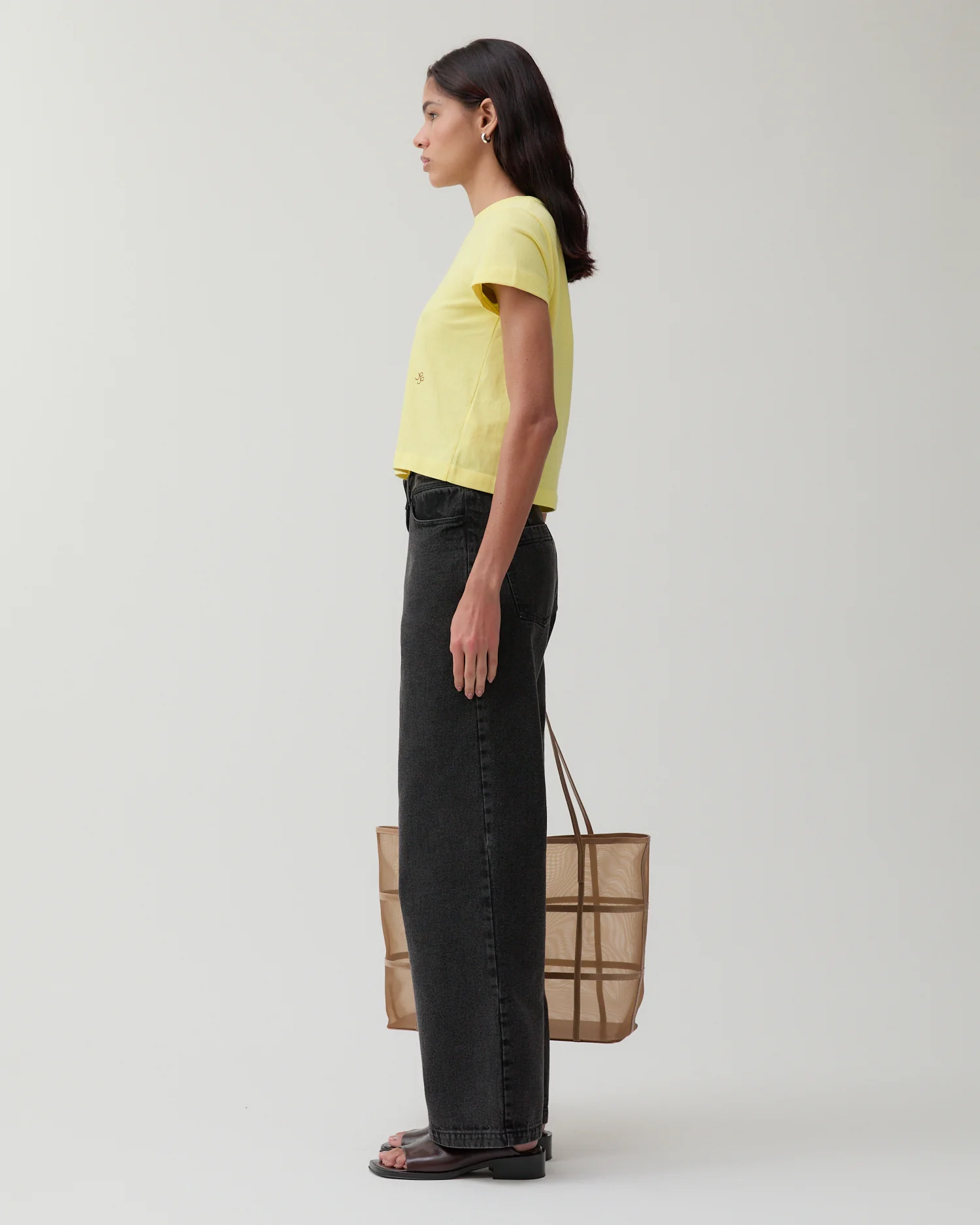 Adina T-Shirt Organic Cotton Jersey Yellow - Image 4