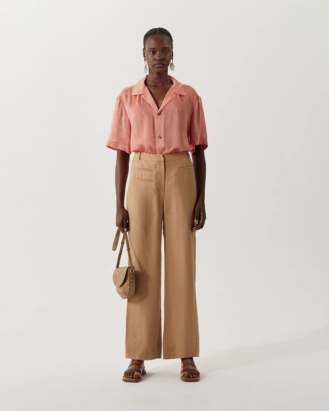 Aletta Trousers Linen Beige - Image 2
