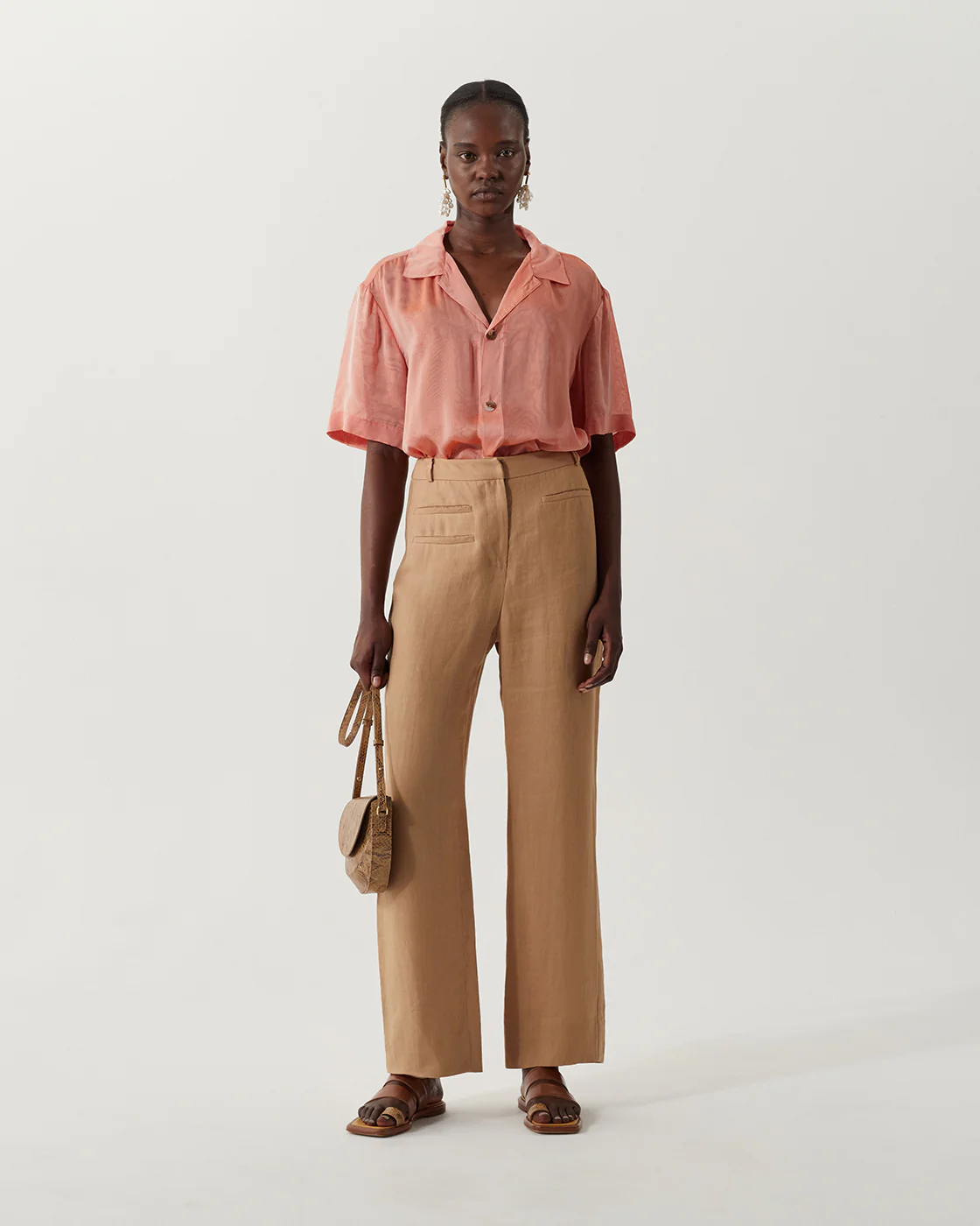 Aletta Trousers Linen Beige - Image 3