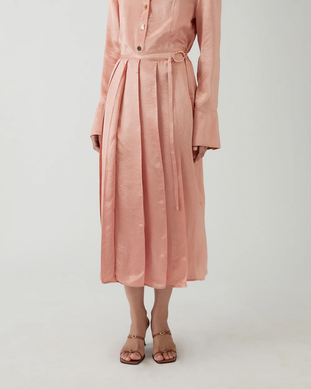 Alice Skirt Acetate Satin Pink - Image 2