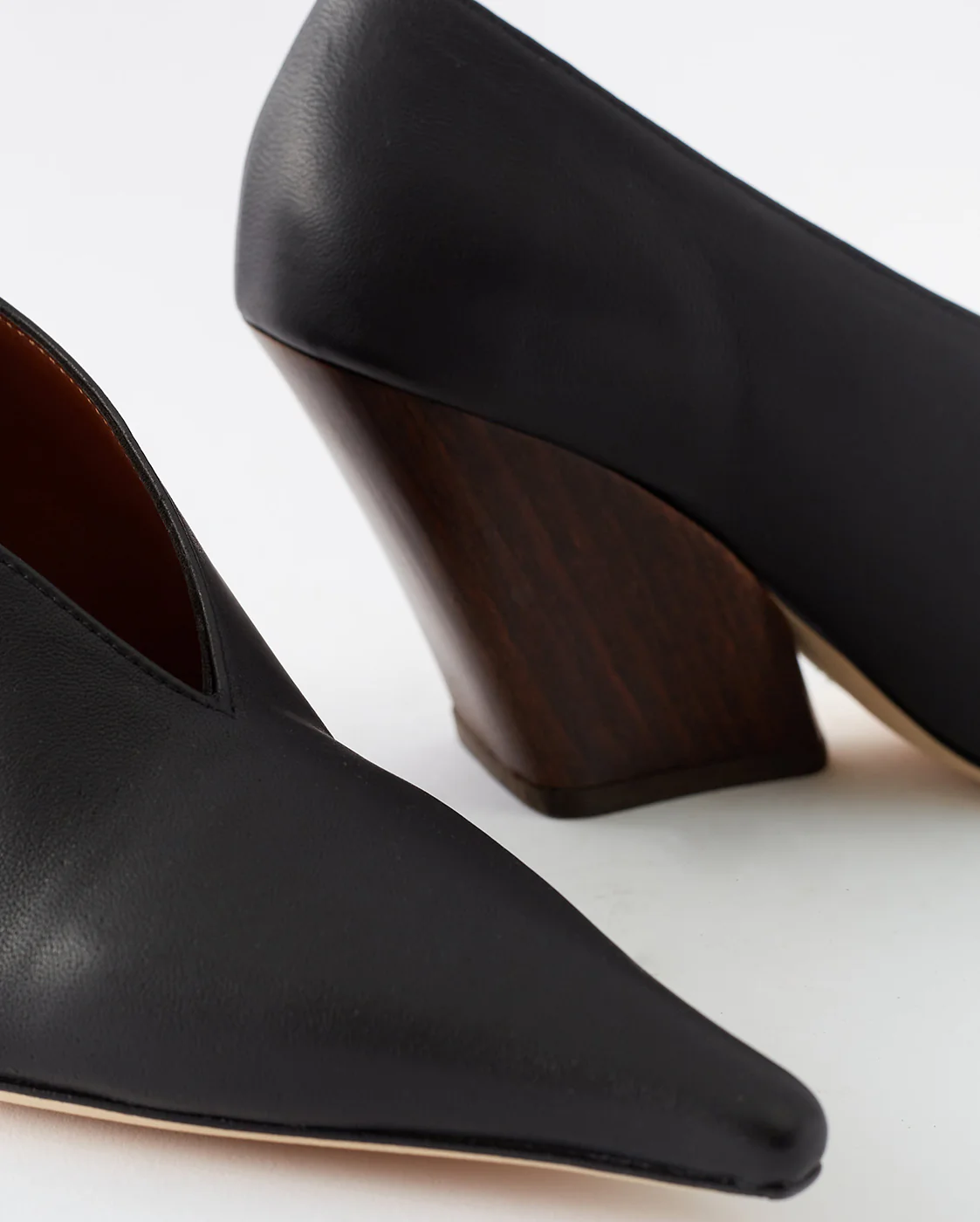 Angled Pumps Nappa Leather Black - Image 4