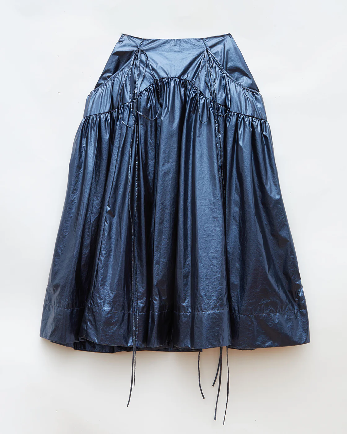 Anika Skirt Lamé Metallic Navy - Image 5