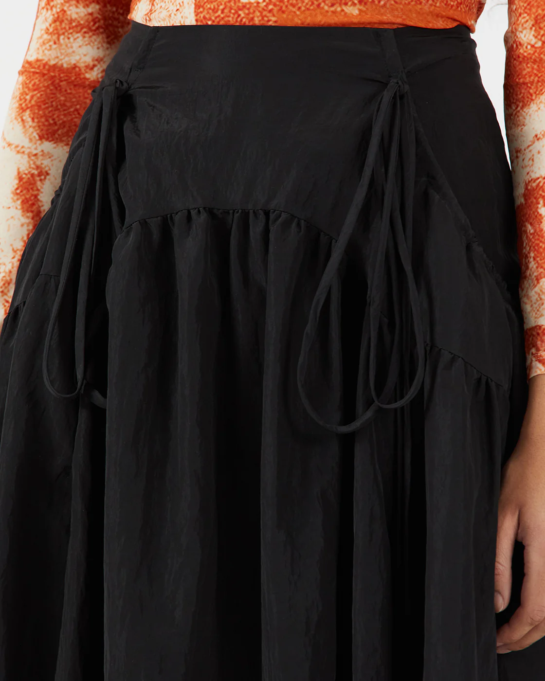 Anika Skirt Taffeta Black - Image 4