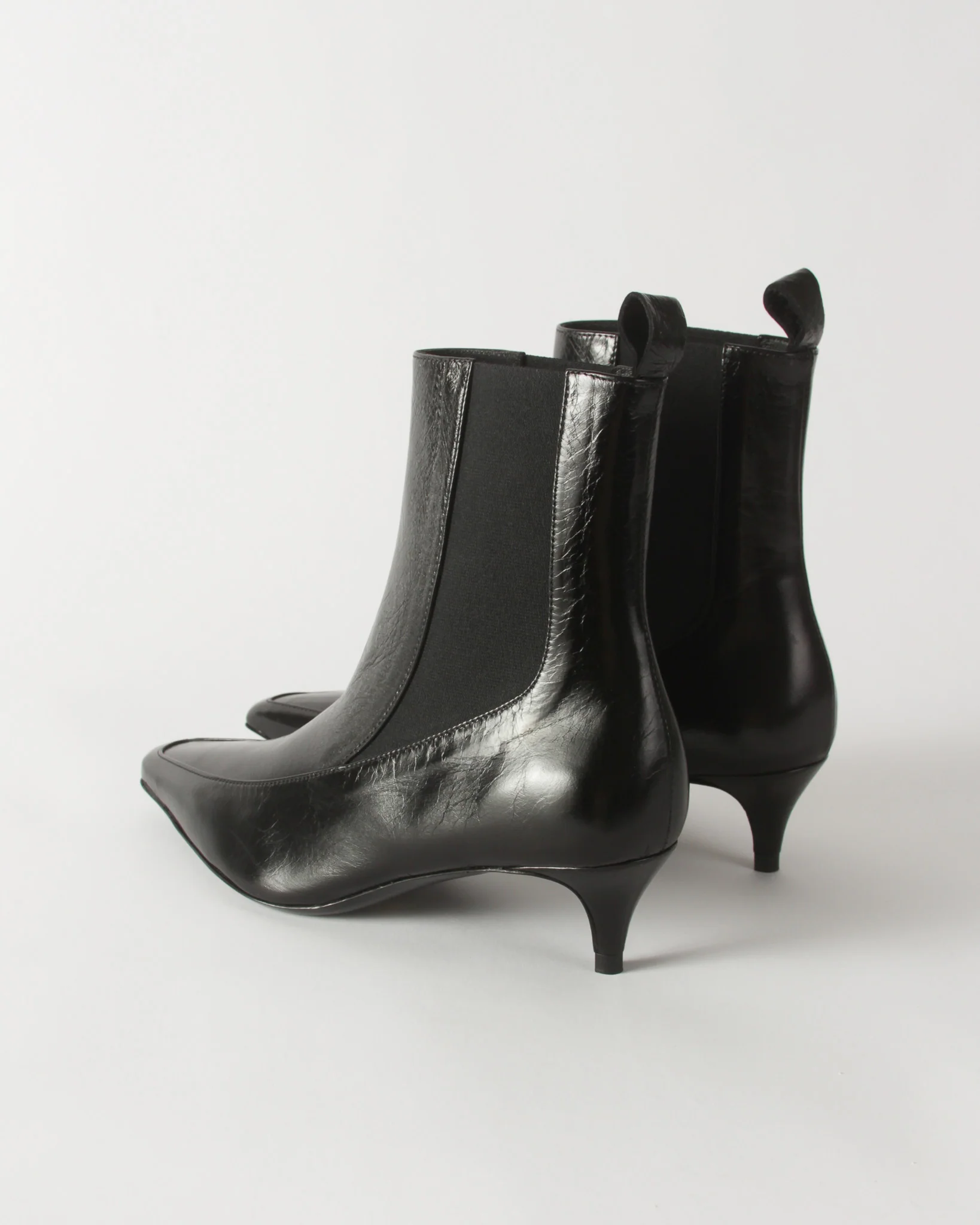 Ankle Boot Leather Nero - Image 4