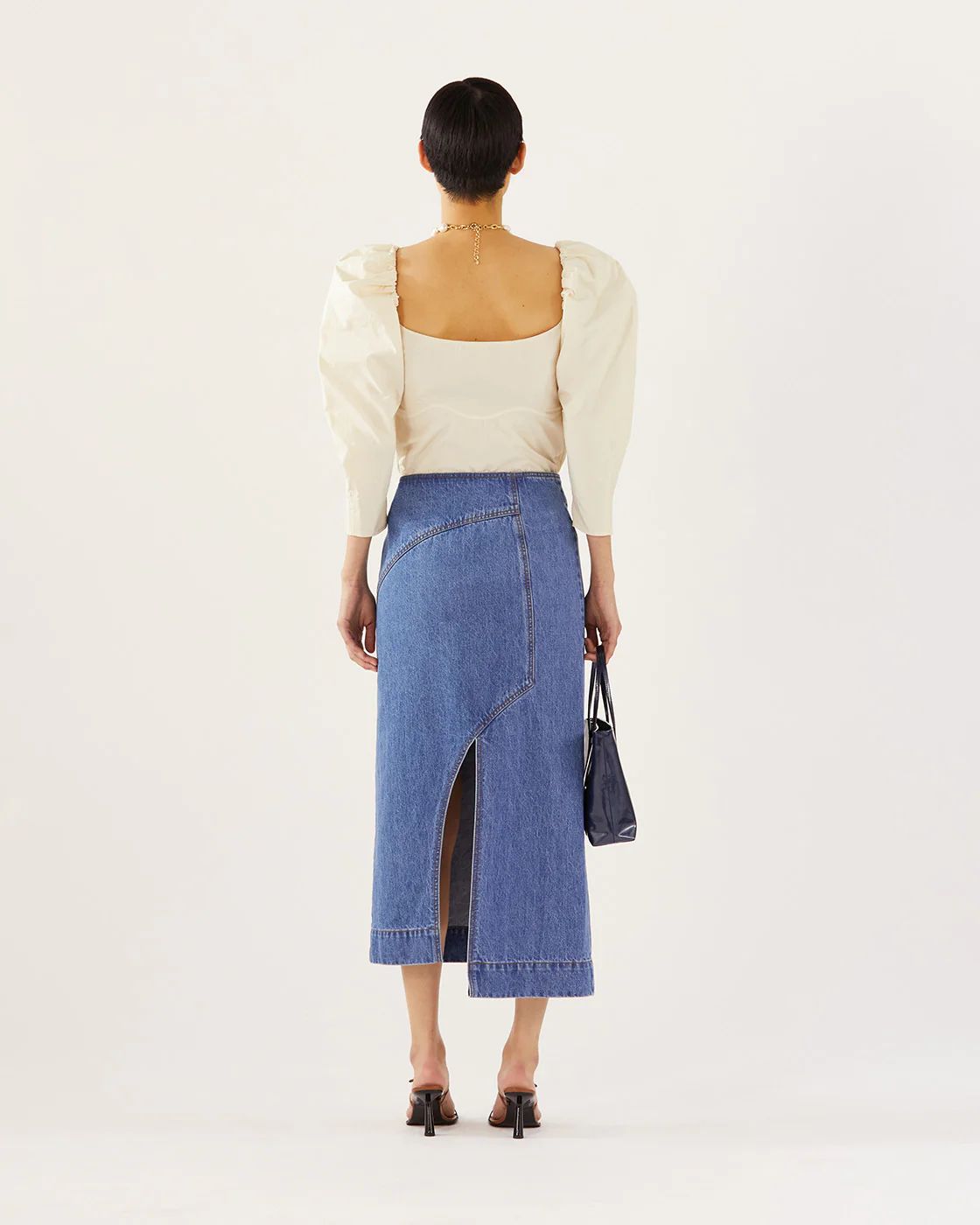 Astrid Skirt Organic Cotton Denim Indigo - Image 6