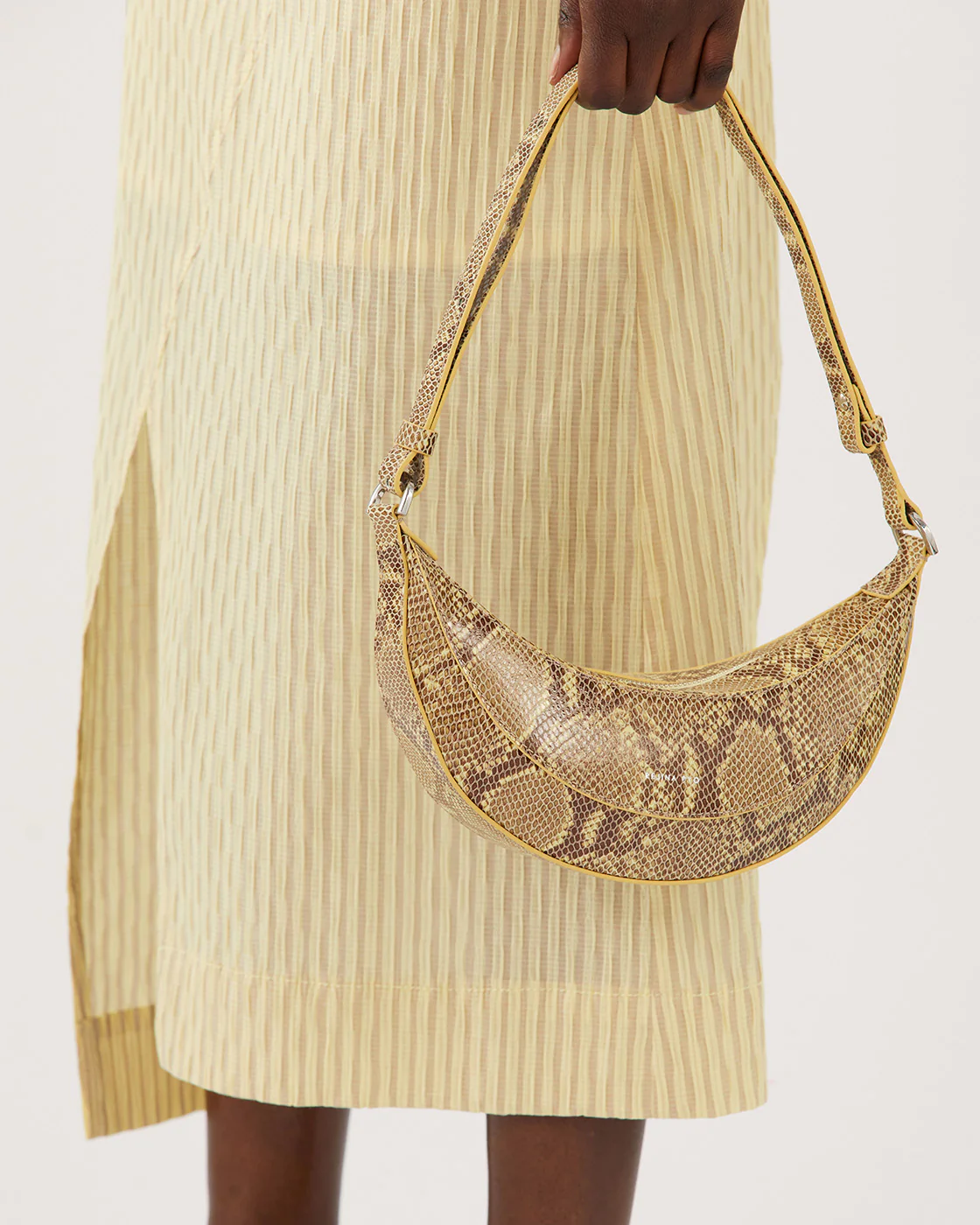 Petite Banana Bag Leather Print Snake - Image 4