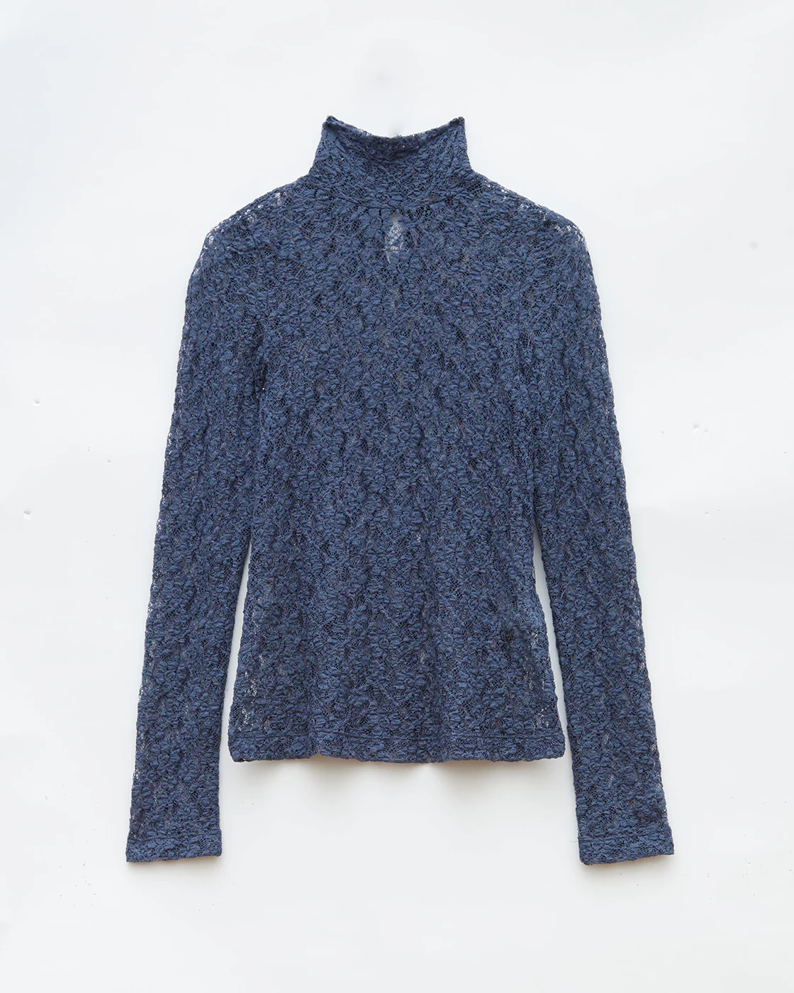 Bronte Top Cotton Blend Lace Navy - Image 4