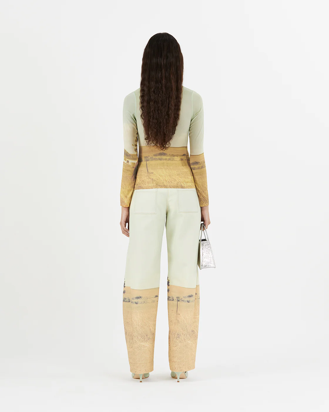 Bronte Top Mesh Print Horse - Image 5