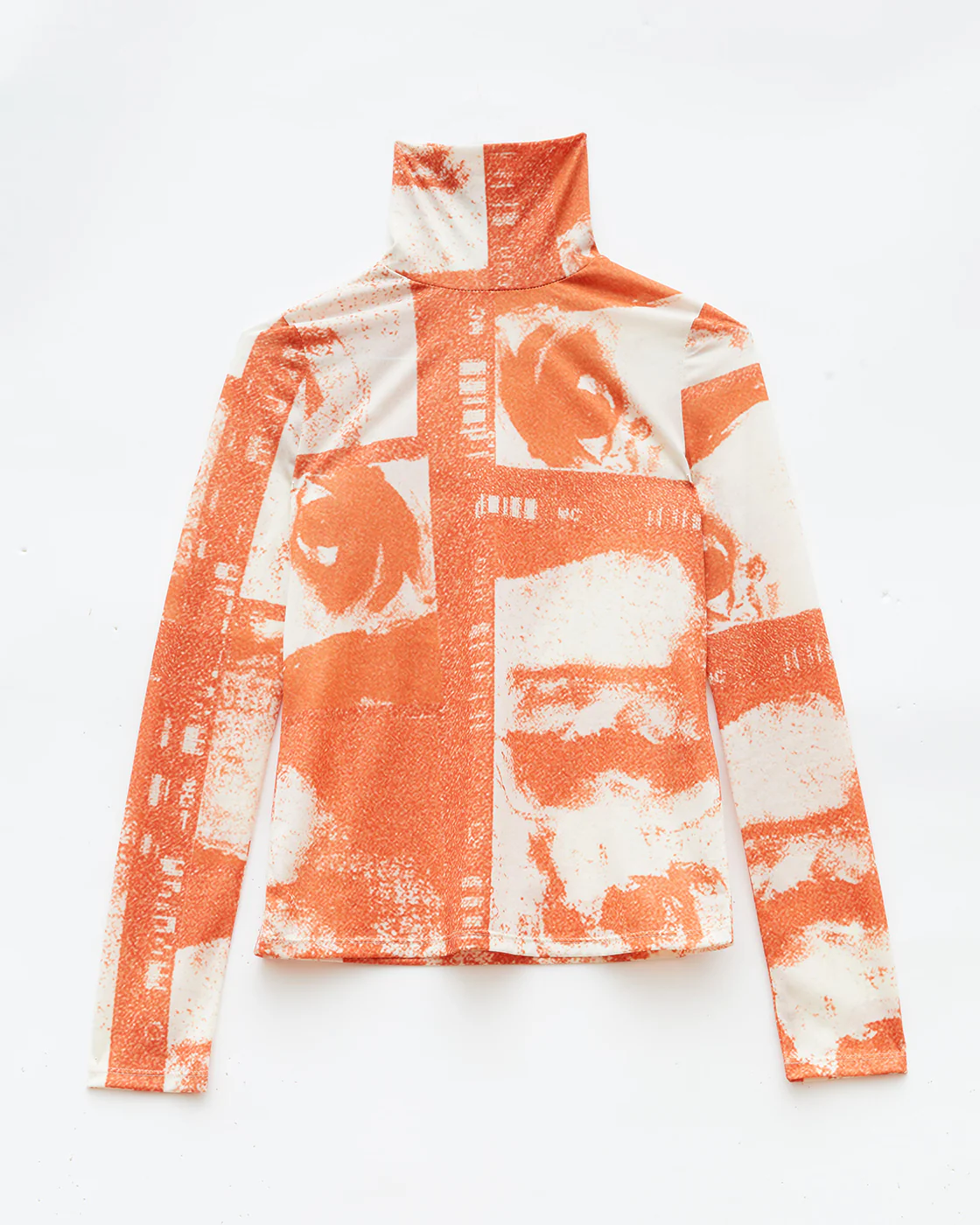 Bronte Top Mesh Print Rust - Image 7