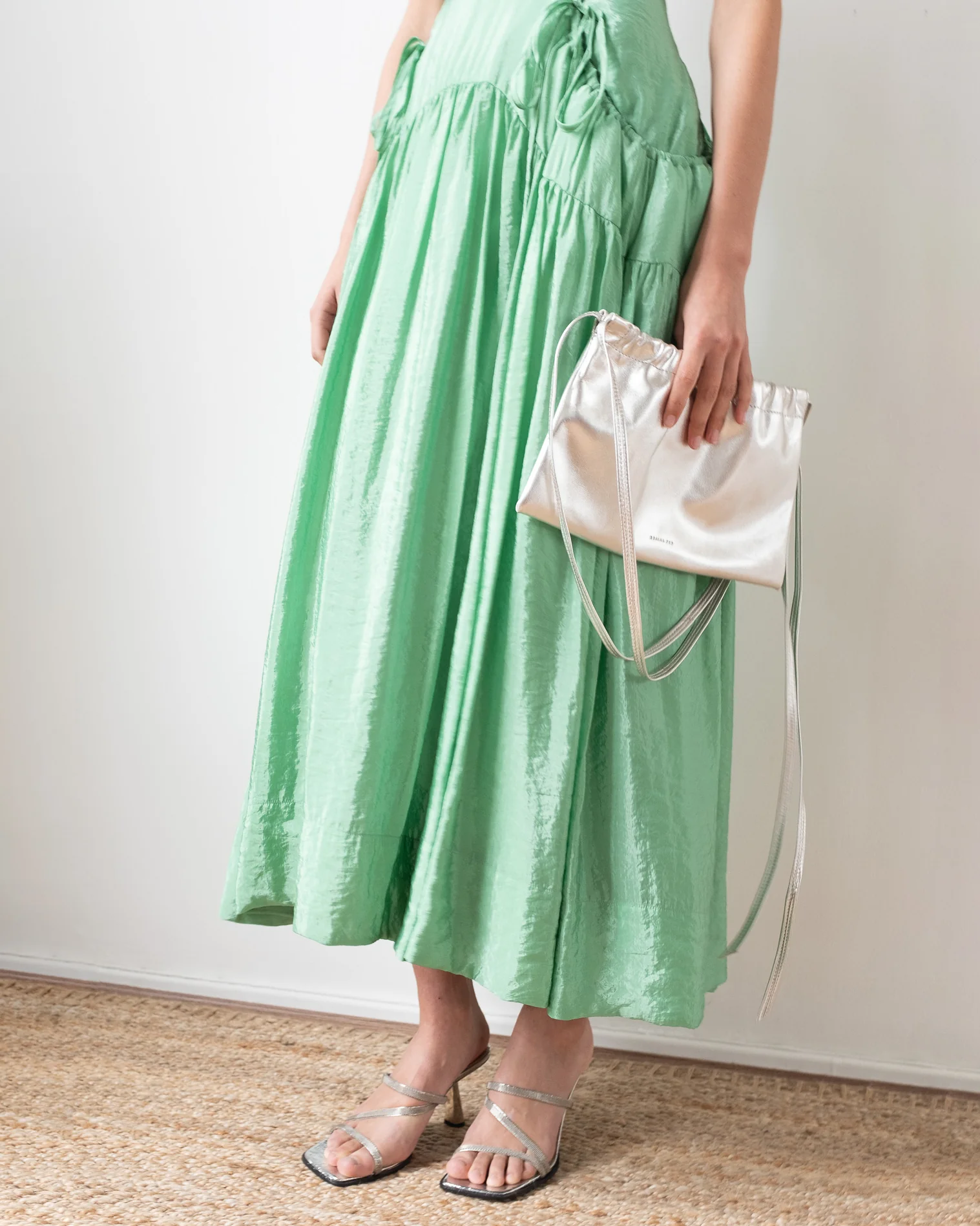 Camila Bag Leather Silver - Image 4