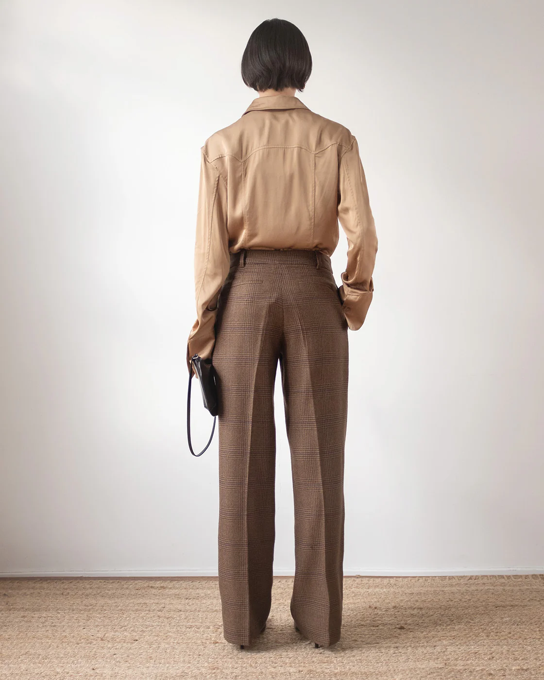 Camilla Shirt Satin Twill Tan - Image 5