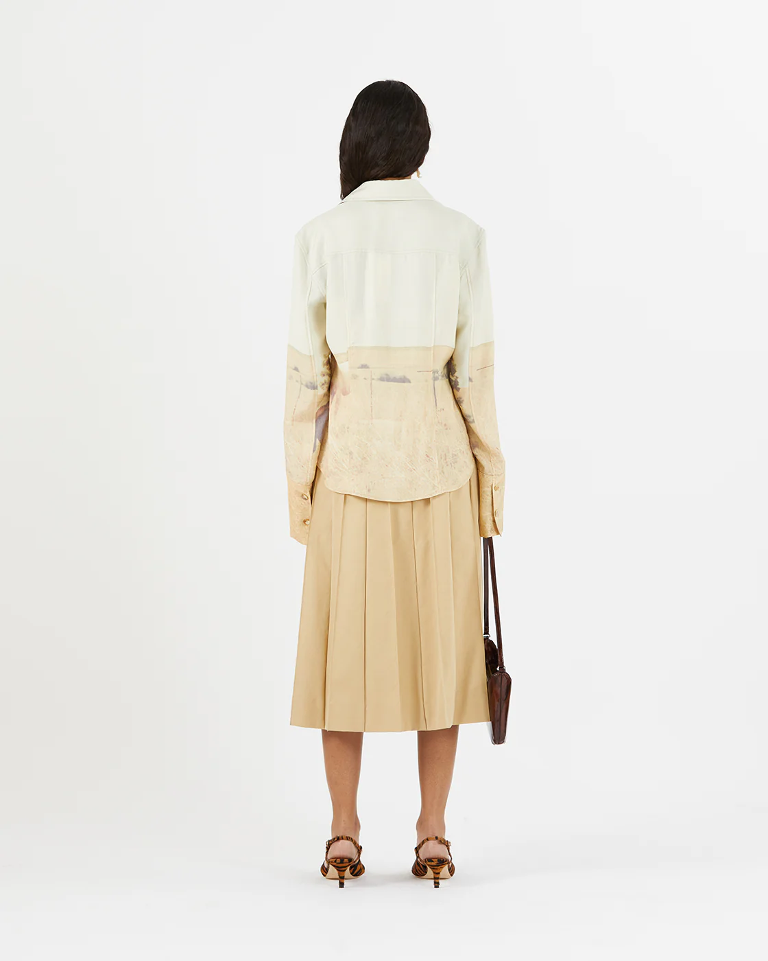 Camille Shirt Tencel Print Horse - Image 5