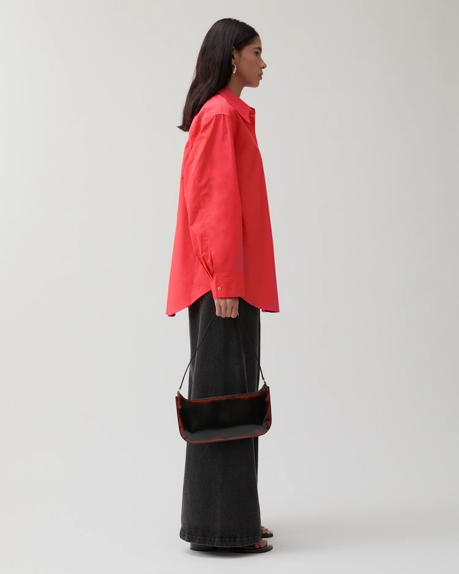 Caprice Shirt Organic Cotton Red - Image 3