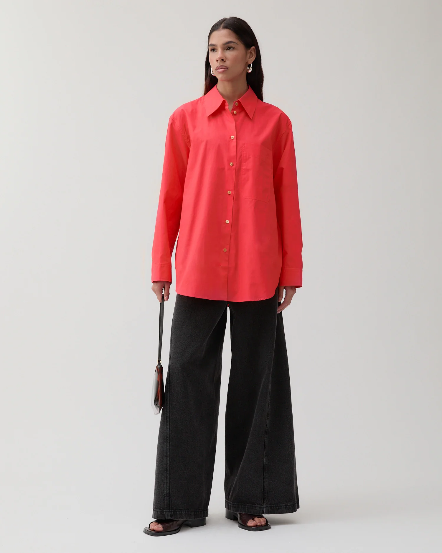 Caprice Shirt Organic Cotton Red - Image 5
