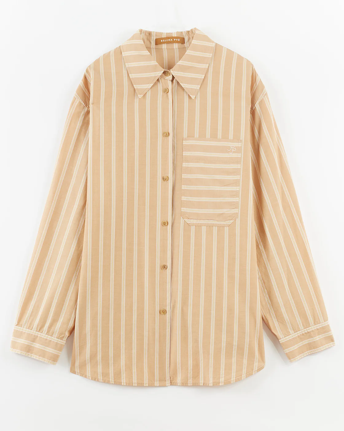 Caprice Shirt Silk Blend Stripe Pink - Image 7