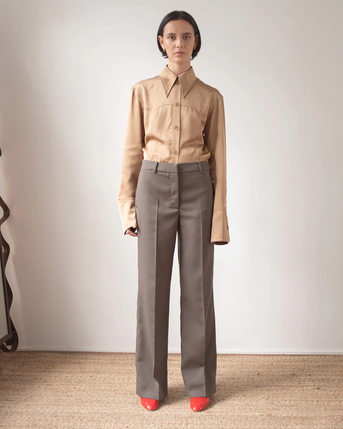 Cathy Trousers Tencel Blend Grey - Image 2