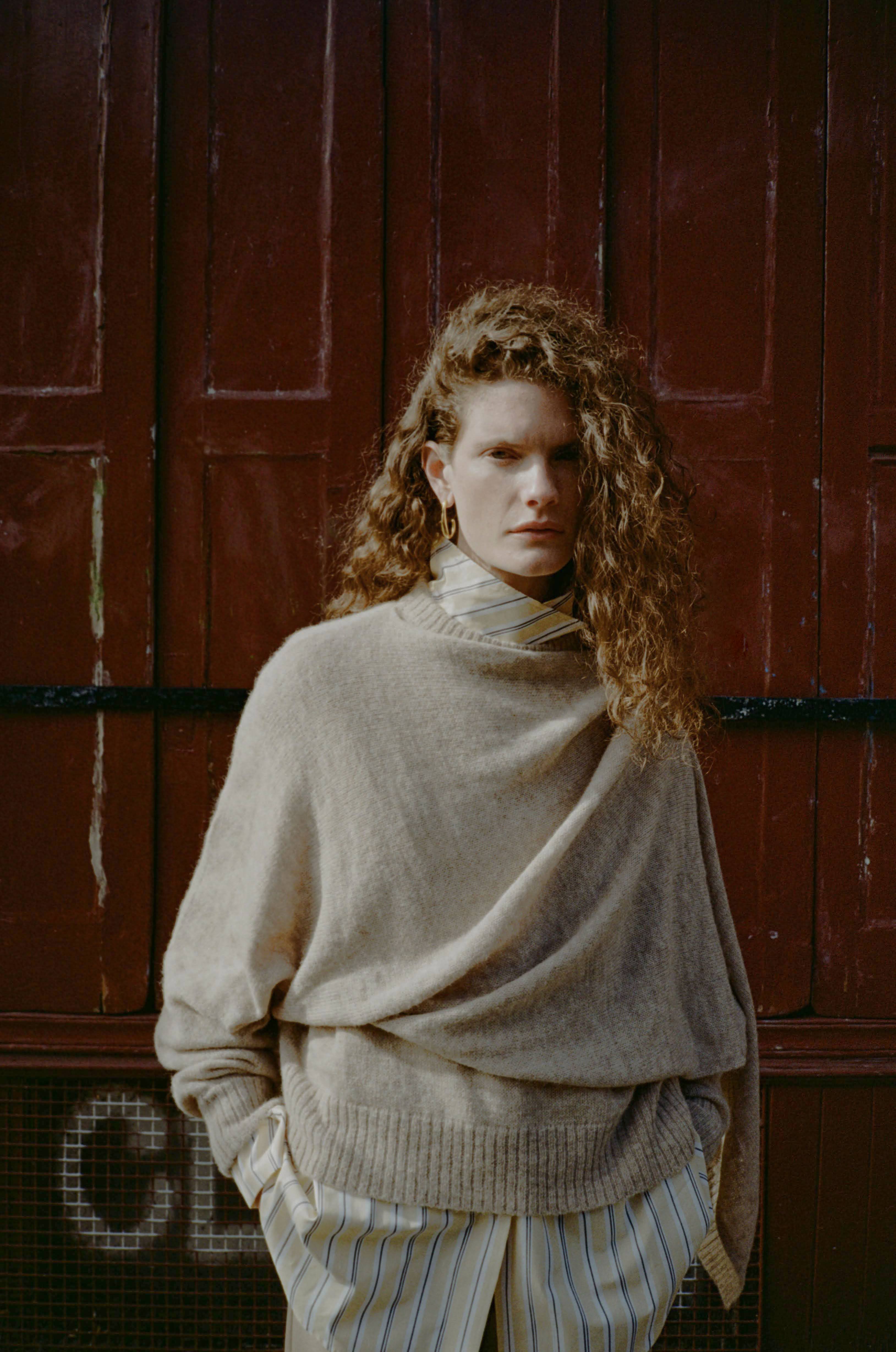 Colette Sweater Alpaca Blend Oat - Image 3