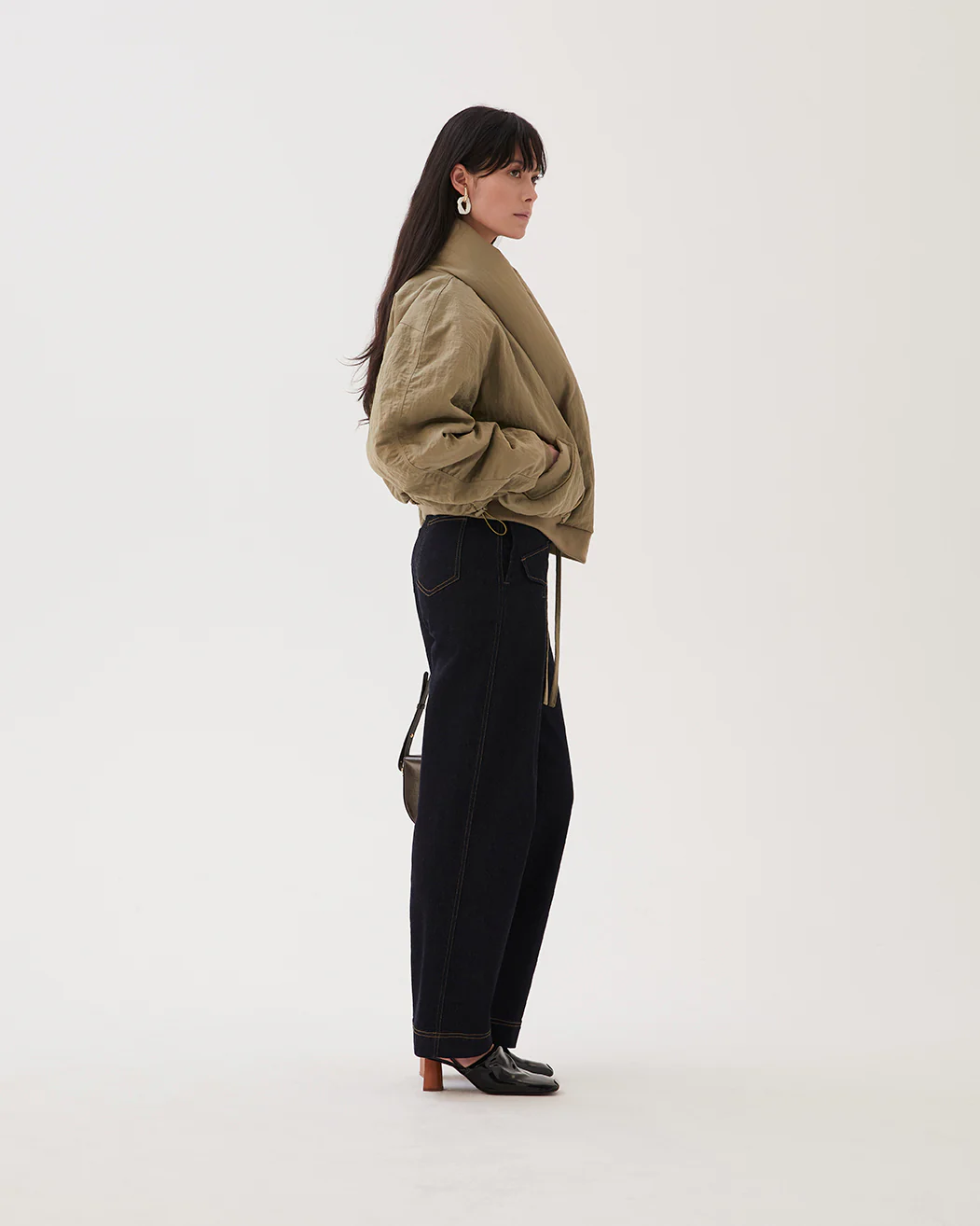 Duvet Jacket Nylon Khaki - Image 2