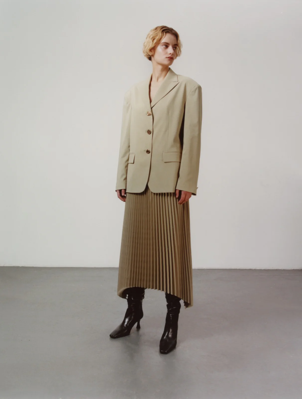 Enzo Blazer Tailored Suiting Sage - Image 7