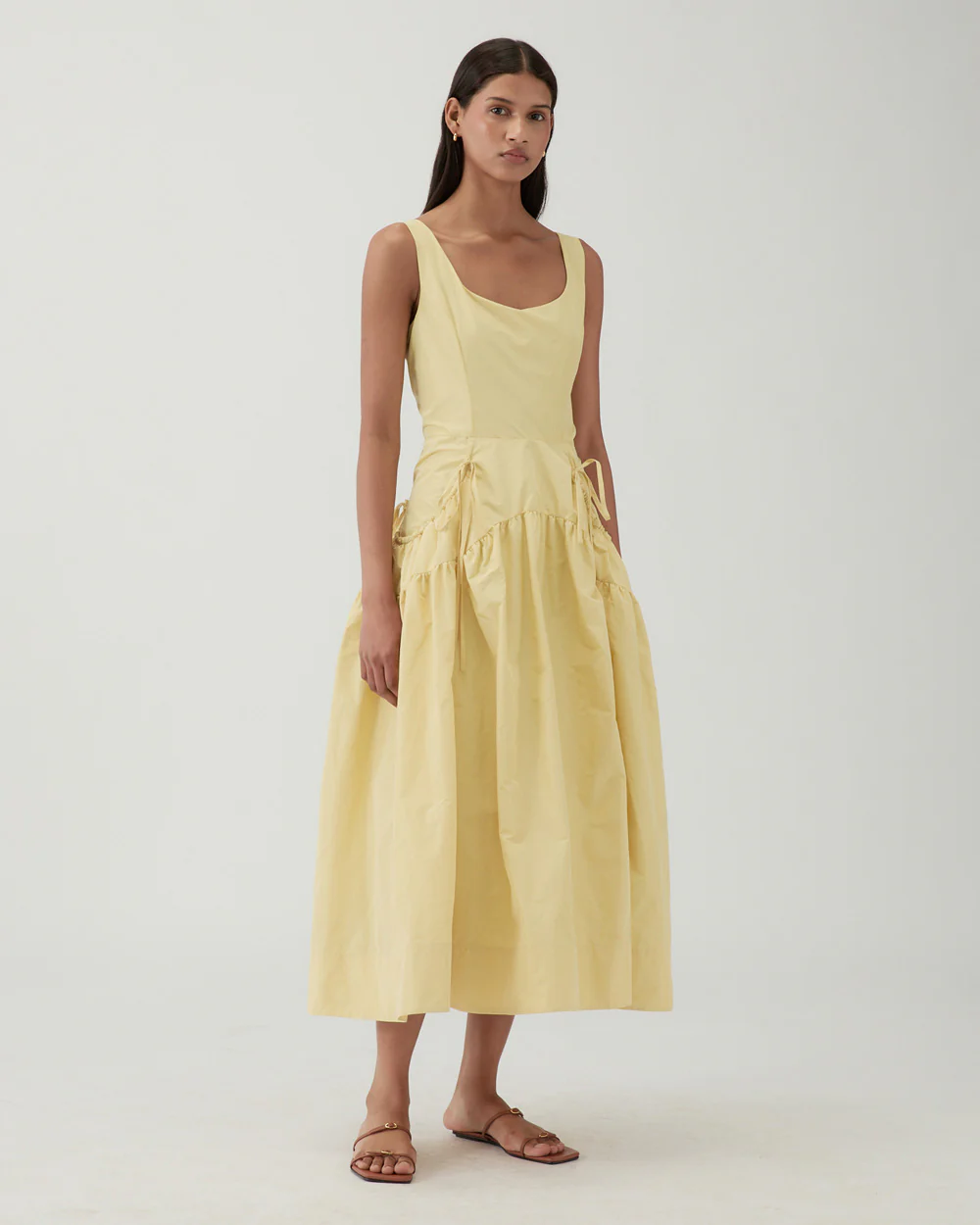 Erica Dress Taffeta Yellow - Image 4