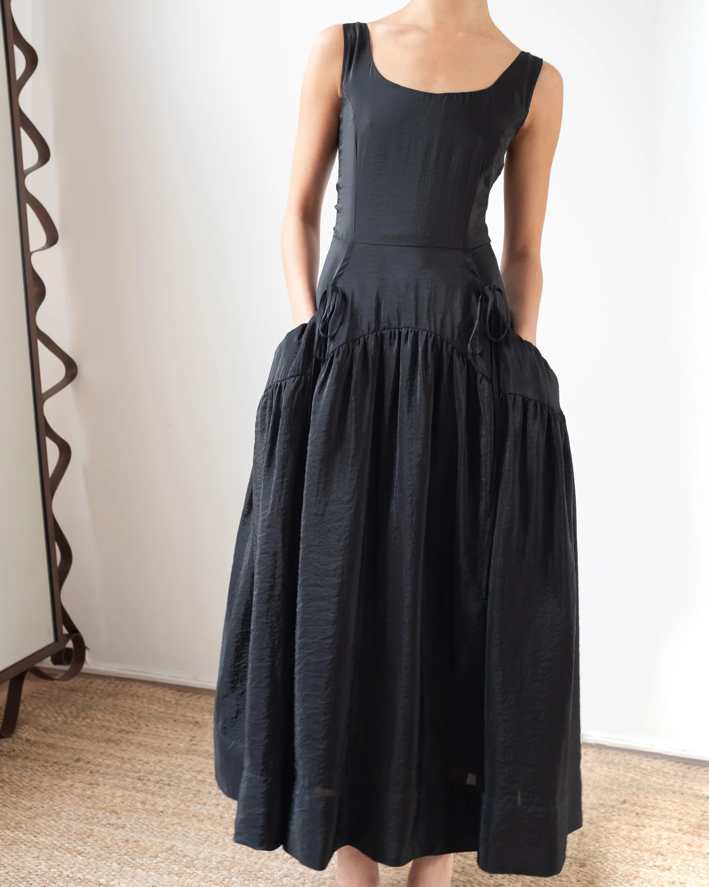 Erica Dress Viscose Blend Black - Image 4