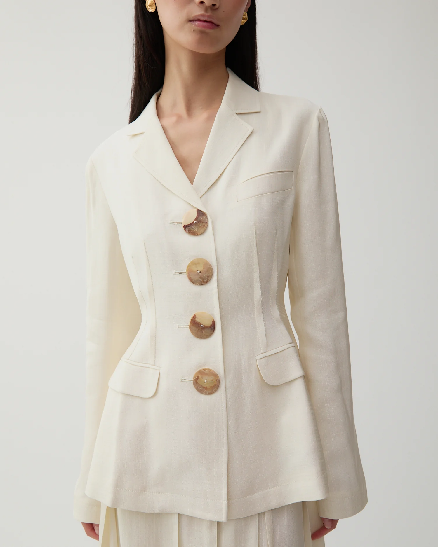 Etta Jacket Viscose Off-White - Image 6