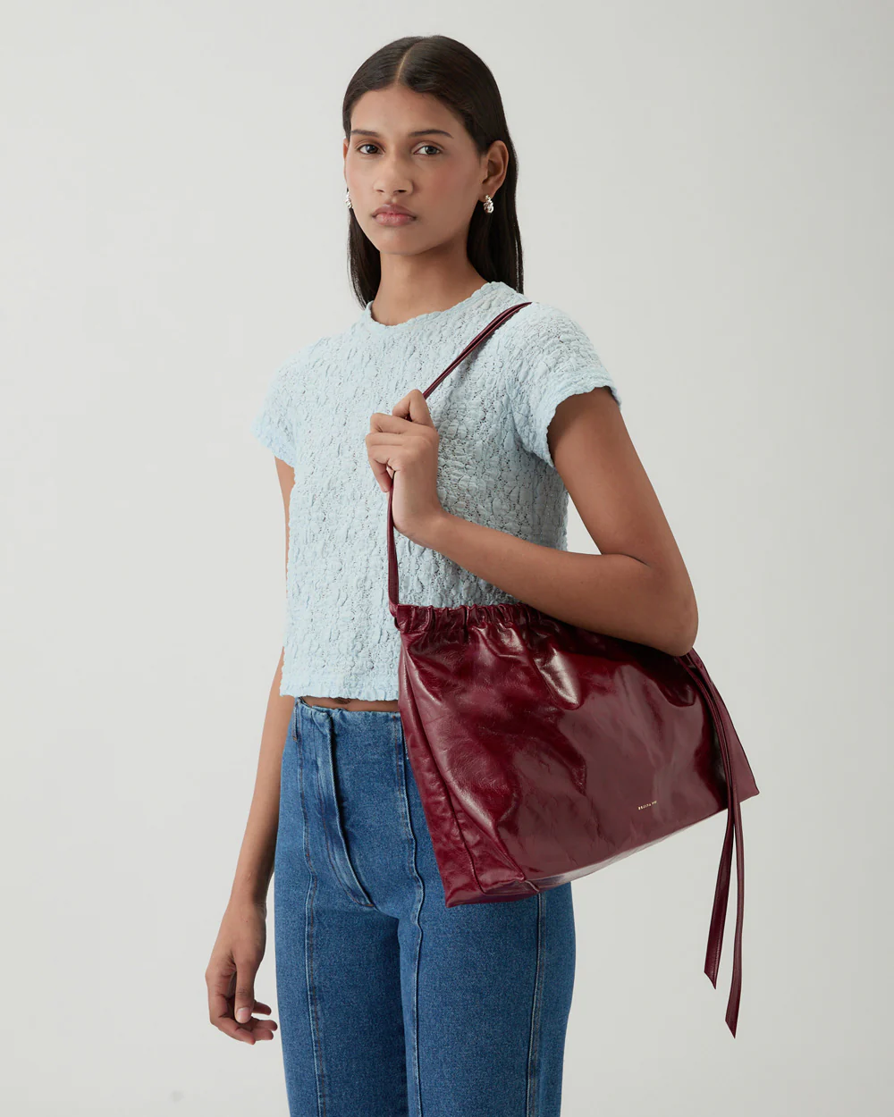 Felix Tote Leather Rubino - Image 2