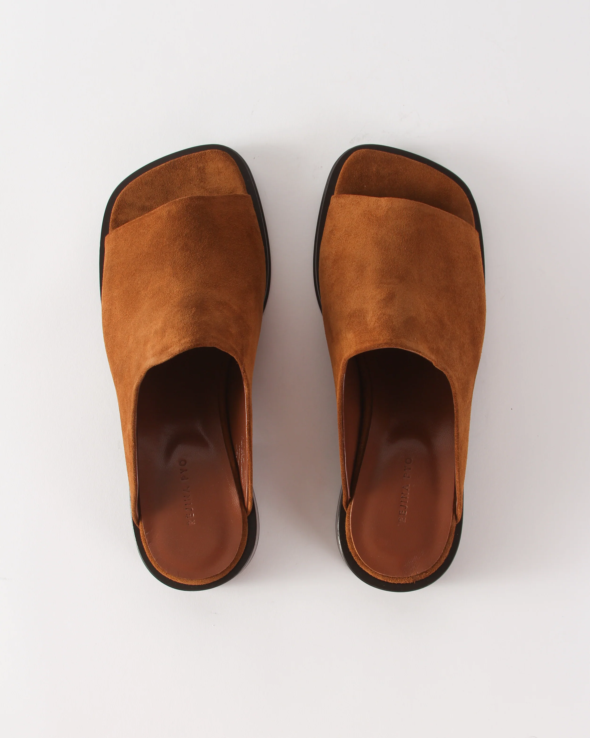 Flat Mule Suede Tan - Image 4