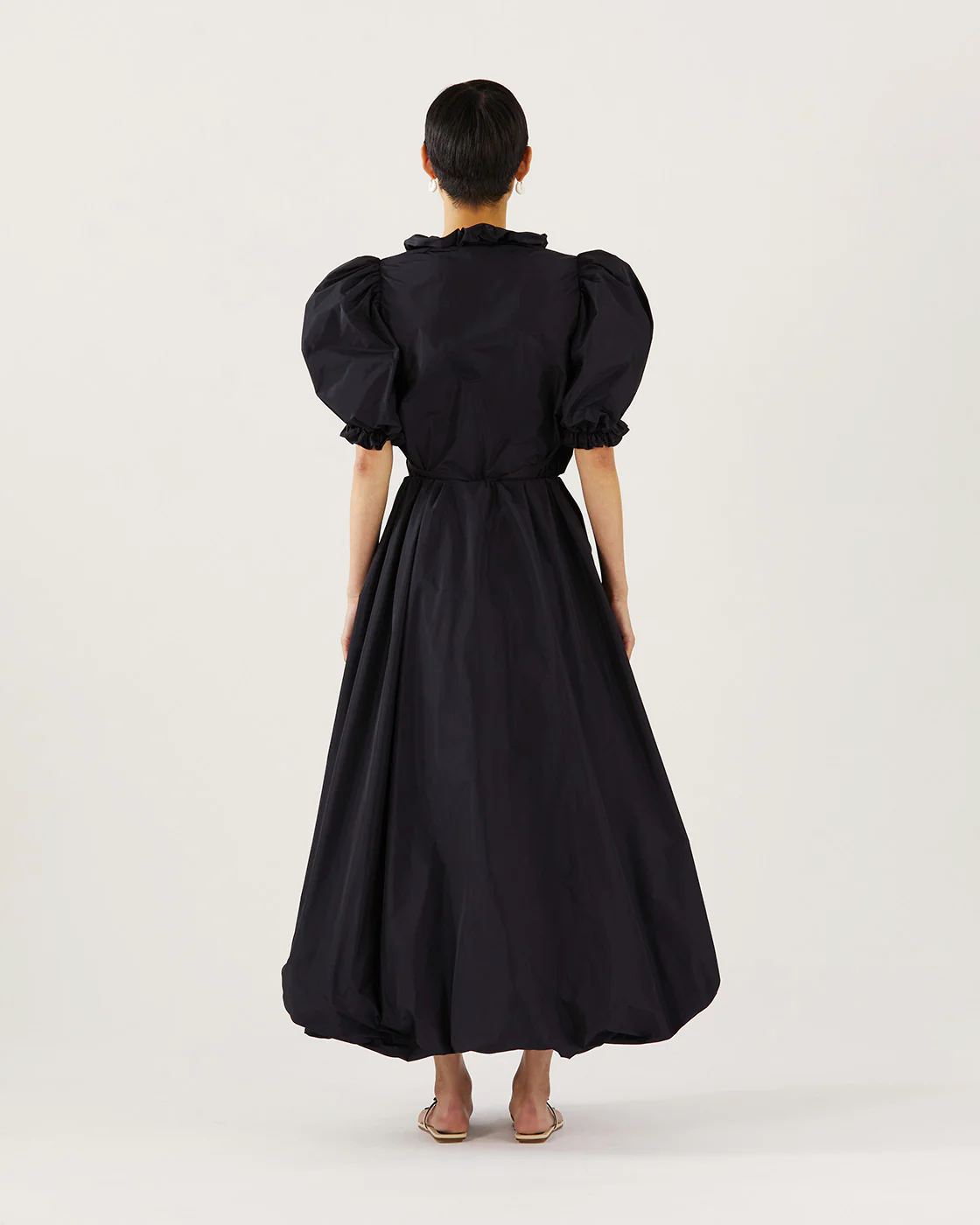 Flora Skirt Recycled Blend Taffeta Navy - Image 2
