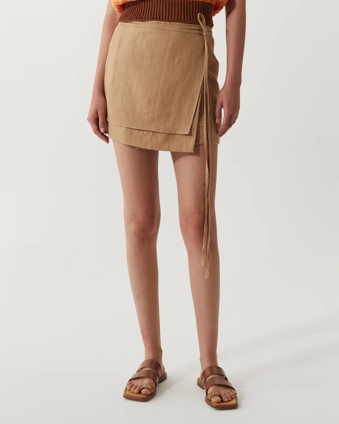 Freja Skirt Linen Beige - Image 3
