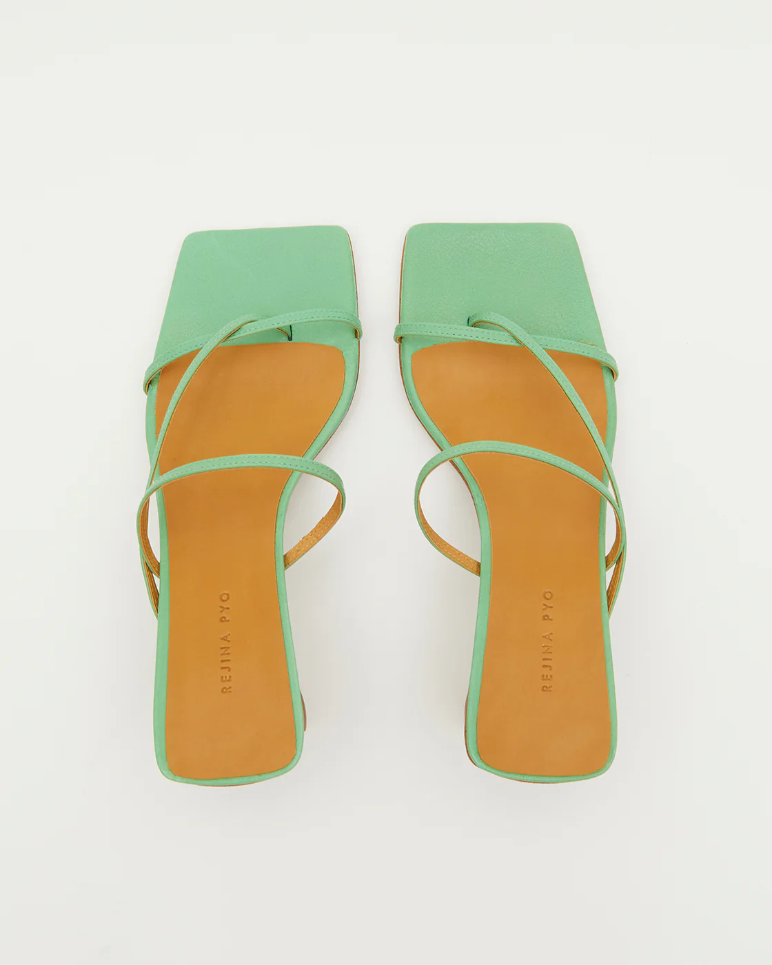 Harley Heeled Sandal 65mm Nappa Mint - Image 3