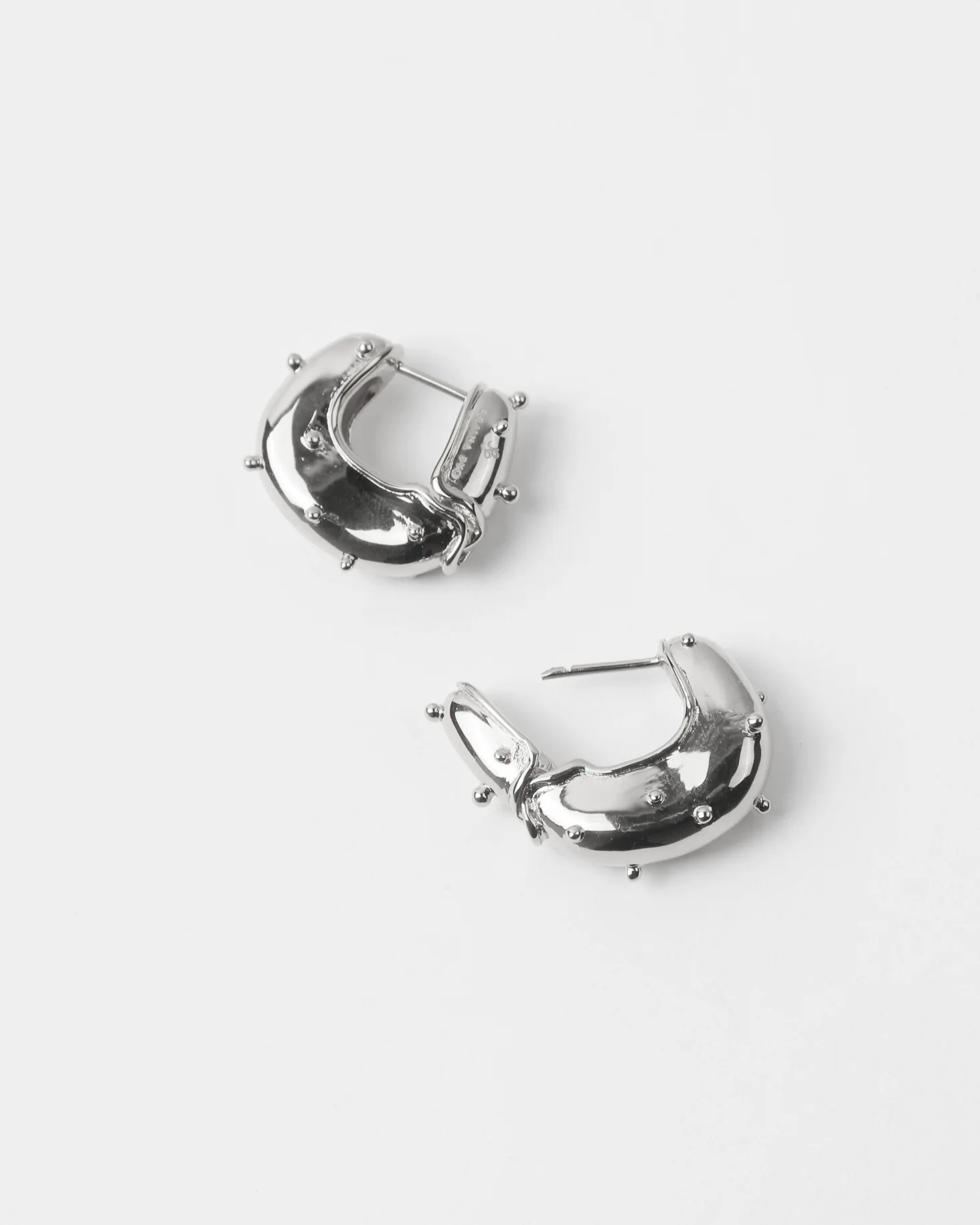 Iris Hoop Earrings Sterling Silver - Image 3