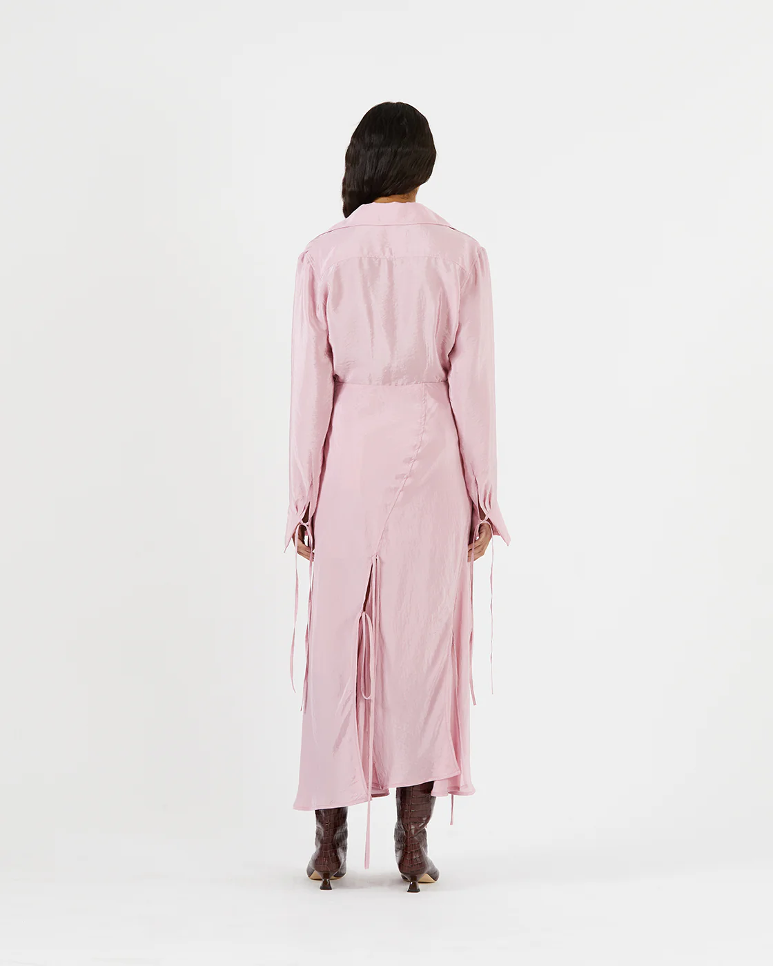 Joey Skirt Viscose Blend Pink - Image 5