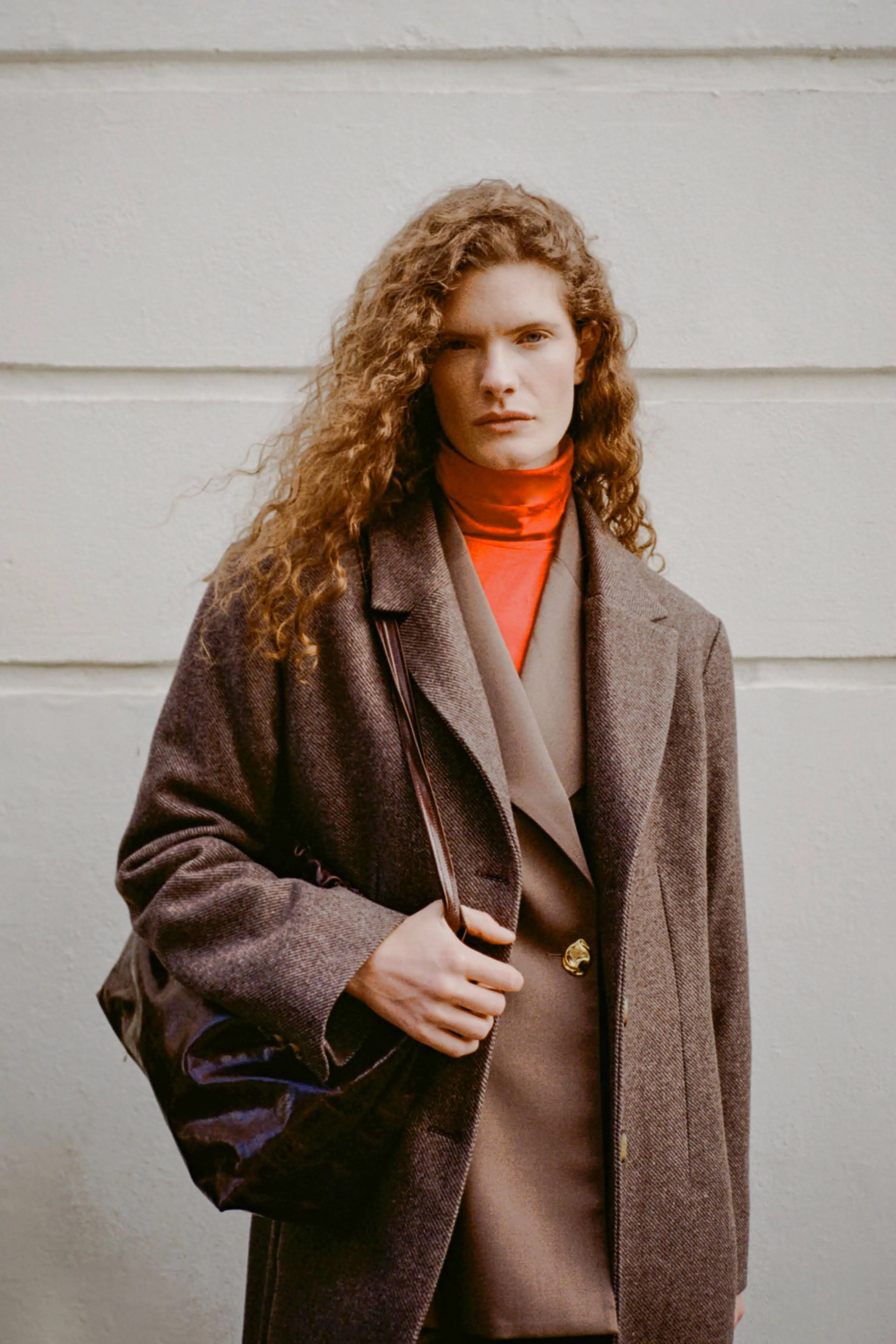 Jolene Coat Wool Blend Twill Mole Brown - Image 6