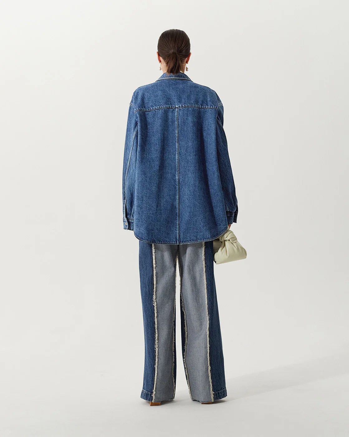 Jolene Shirt Organic Cotton Denim Washed Blue - Image 7