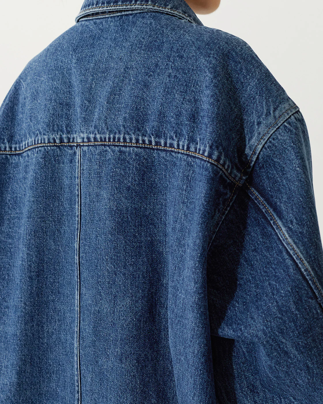 Jolene Shirt Organic Cotton Denim Washed Blue - Image 8
