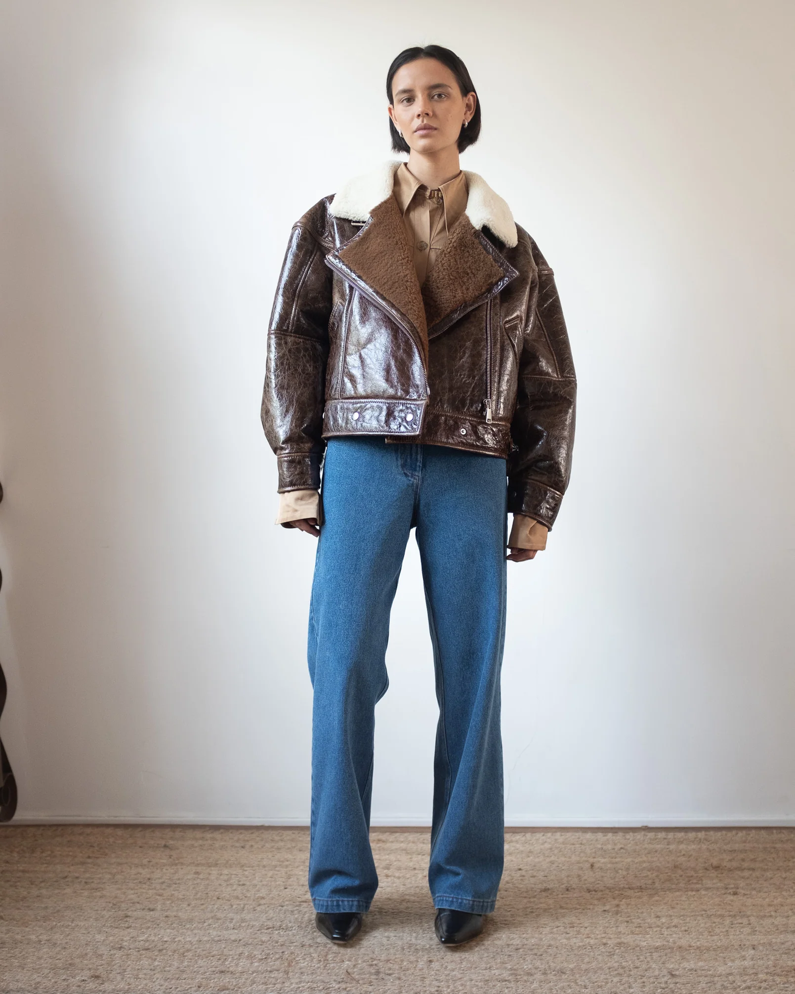 Jordan Jacket Shearling Brown - Image 6