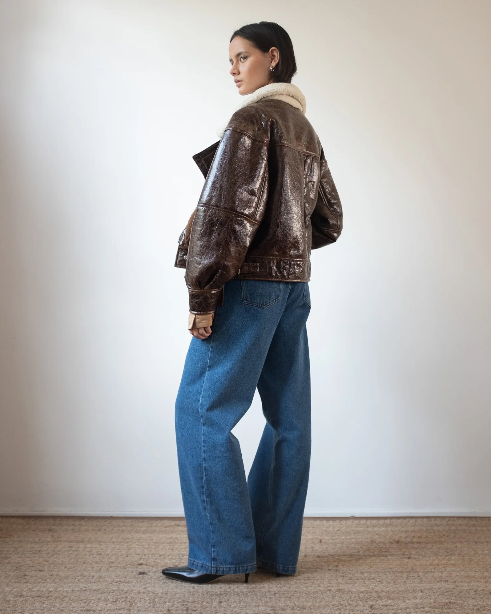 Jordan Jacket Shearling Brown - Image 8