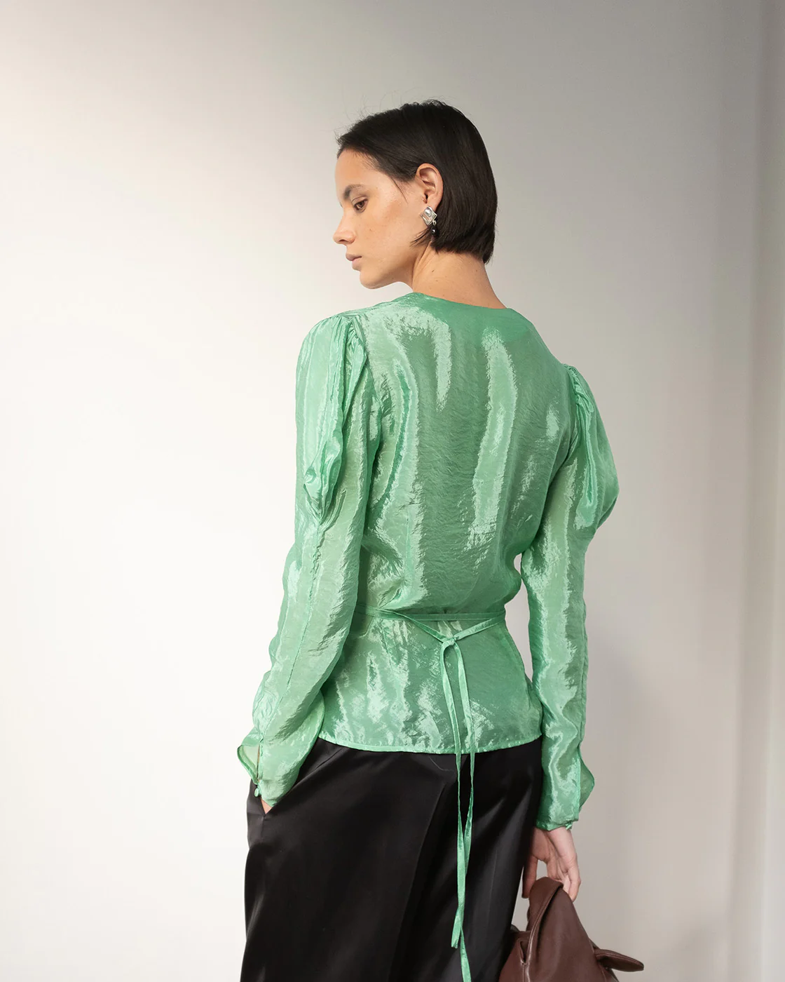 Julie Blouse Viscose Blend Jade - Image 3