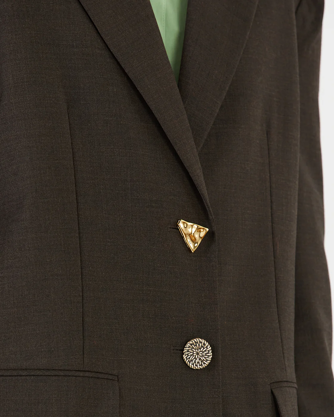 Karyn Jacket Wool Blend Suiting Coffee - Image 5