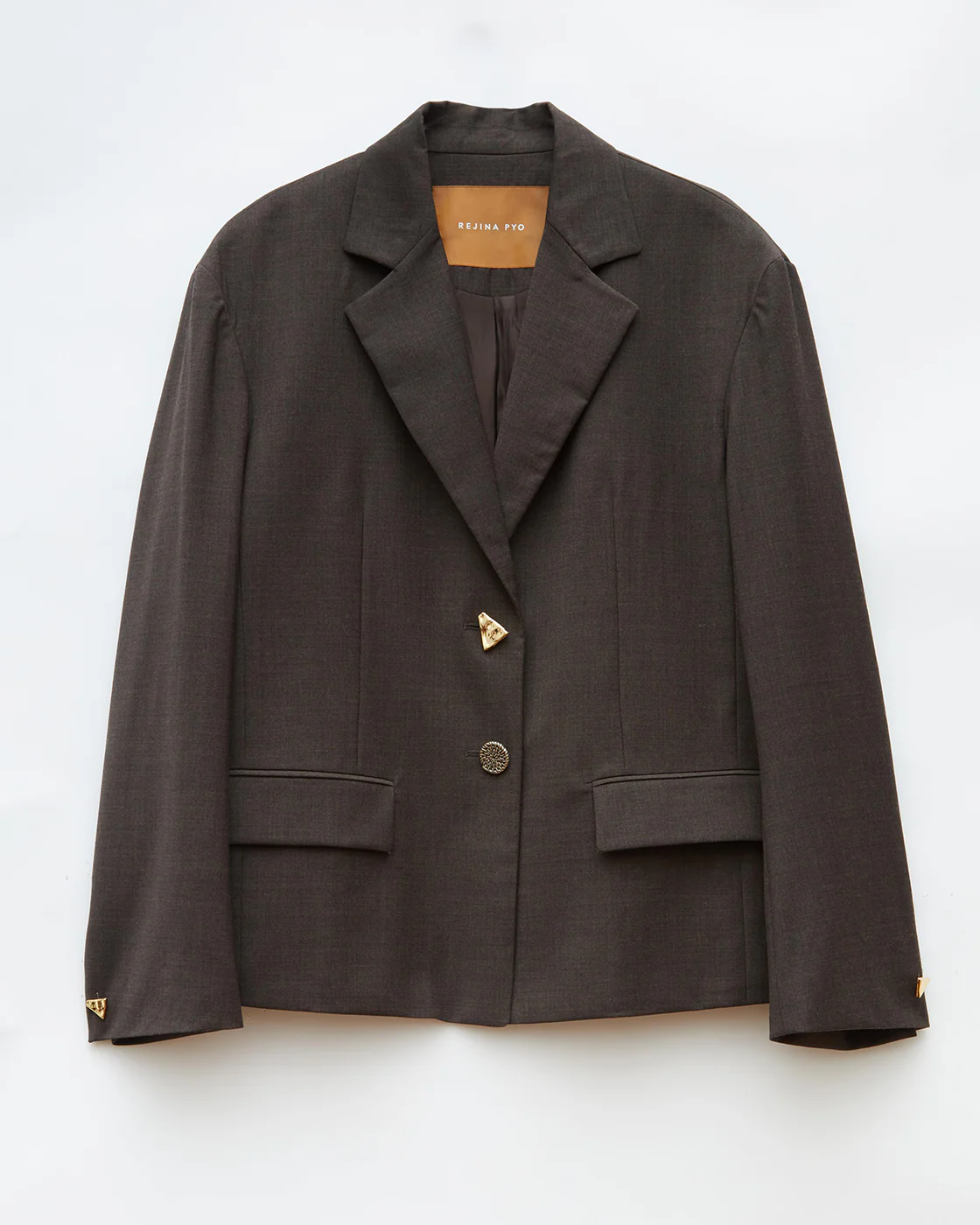 Karyn Jacket Wool Blend Suiting Coffee - Image 7
