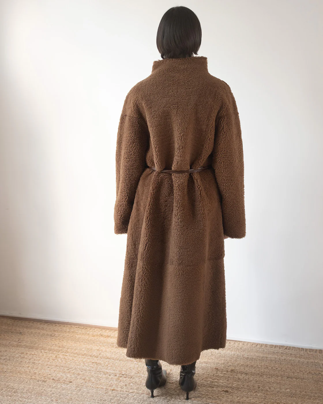Kayla Coat Shearling Brown - Image 7