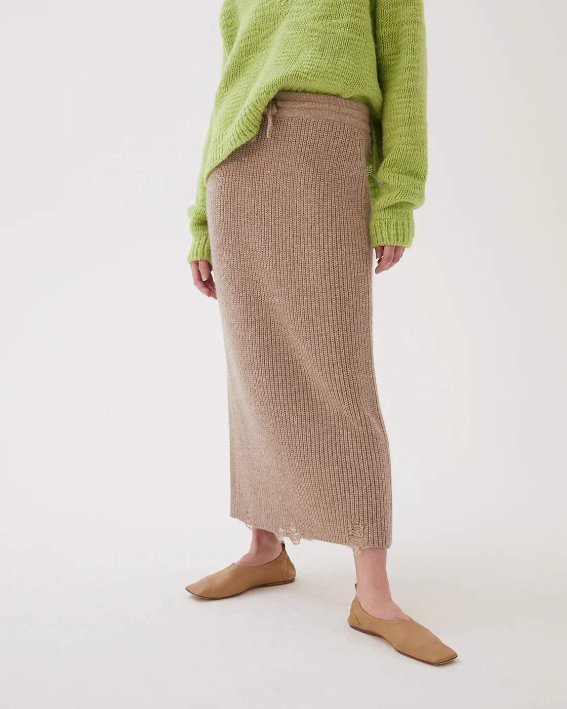 Leanne Skirt Alpaca Oat - Image 3