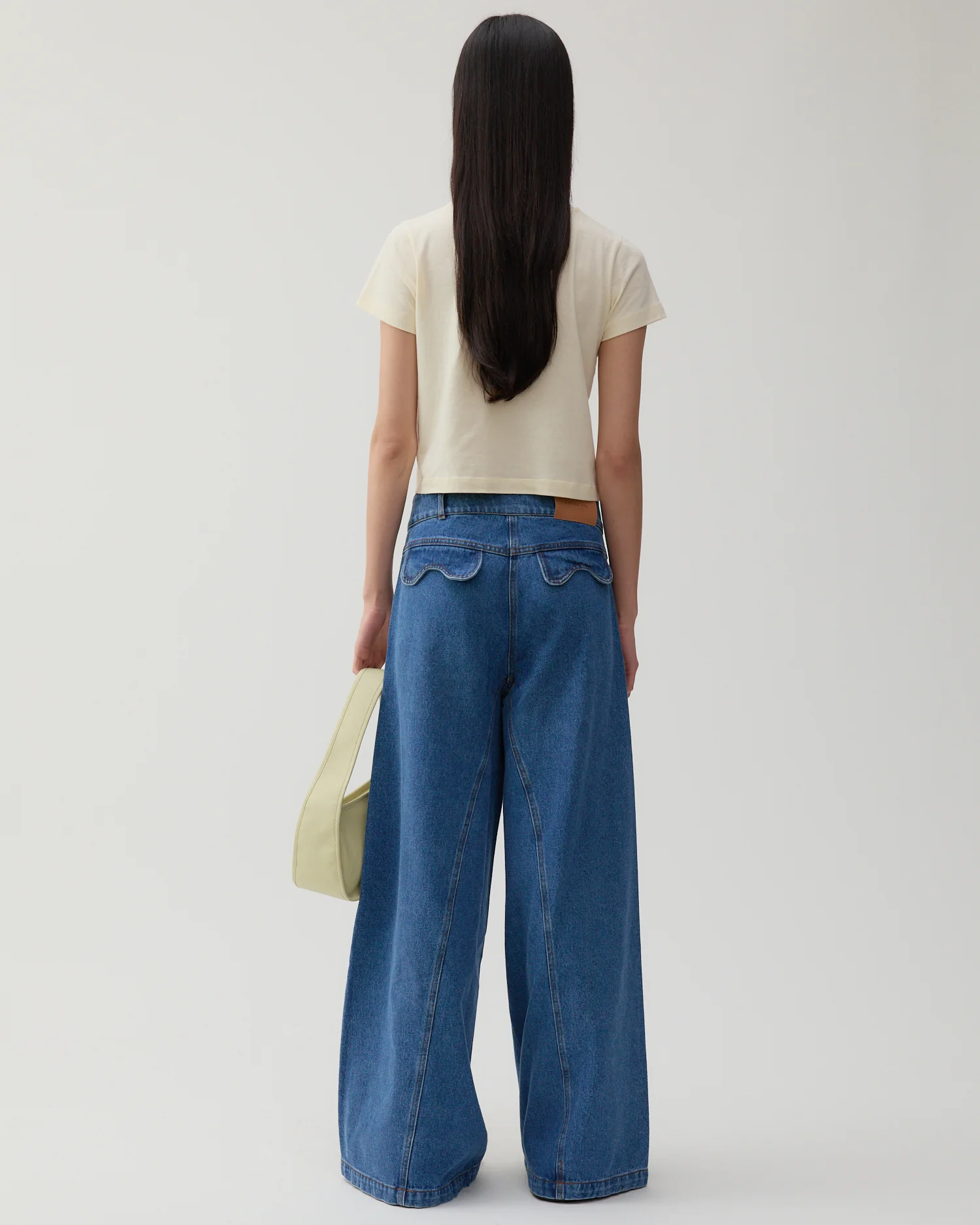 Linda Trousers Organic Cotton Denim Blue - Image 5