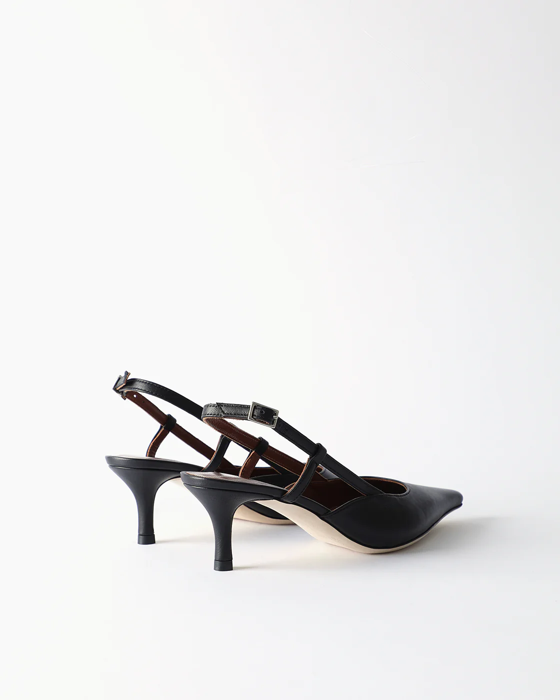 Lou Kitten Heels Leather Black - Image 5
