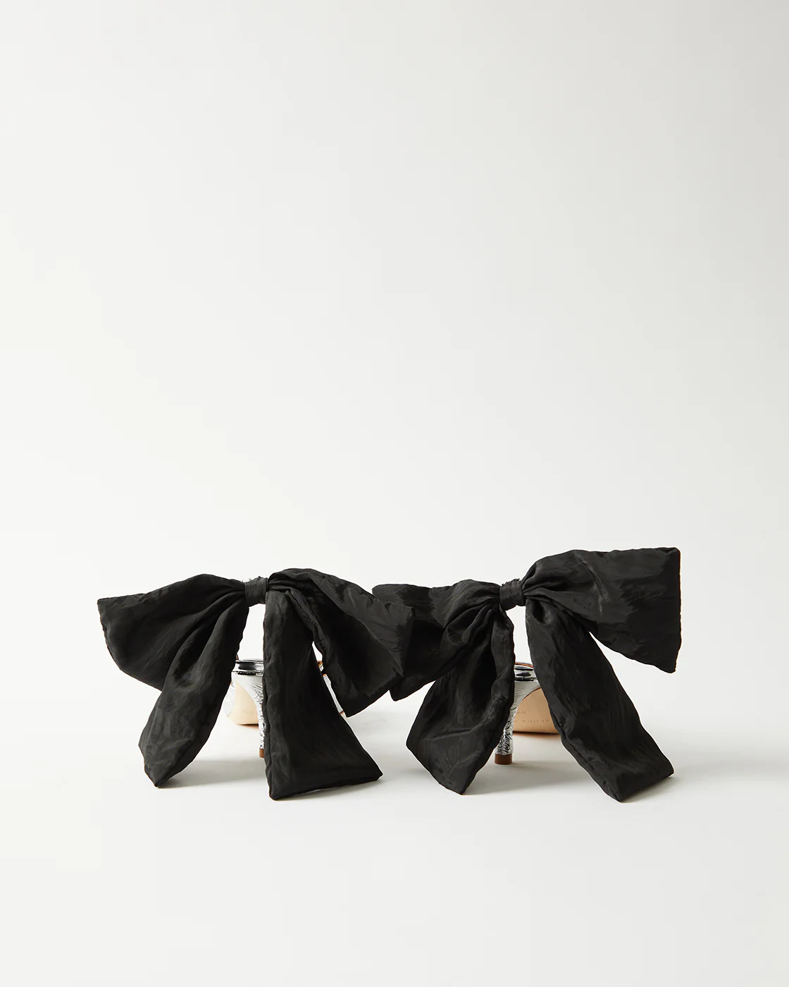 Lou Kitten Heels Leather Silver - Image 5