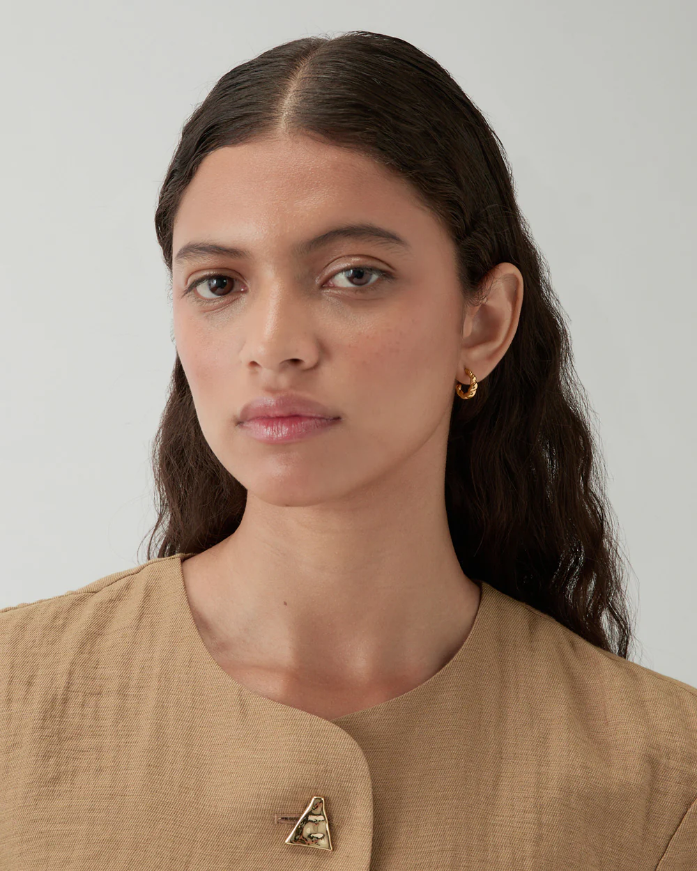 Mini Twirl Hoops Gold Plated - Image 2