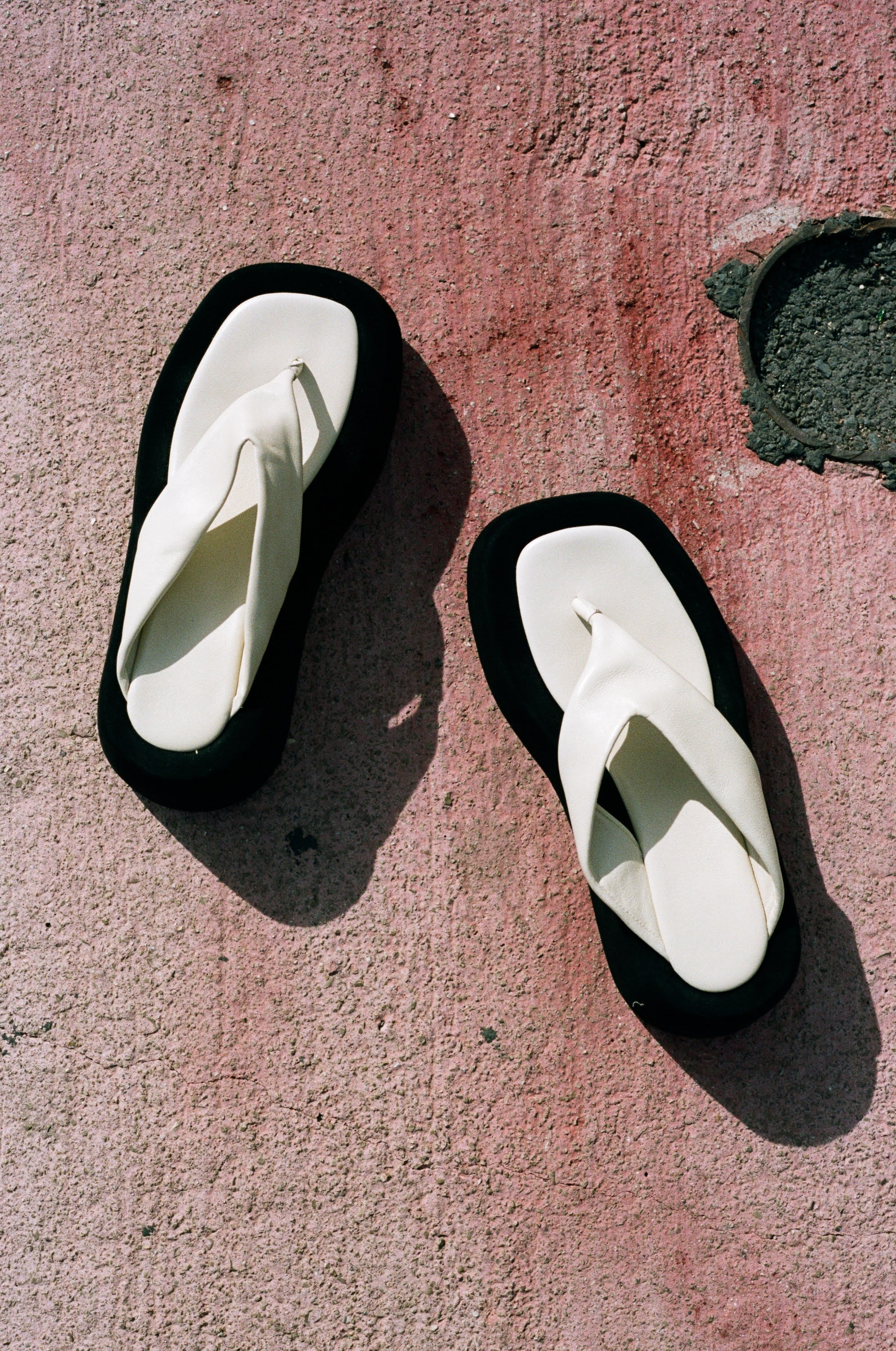 Nikki Slides Leather Nappa Ivory - Image 6