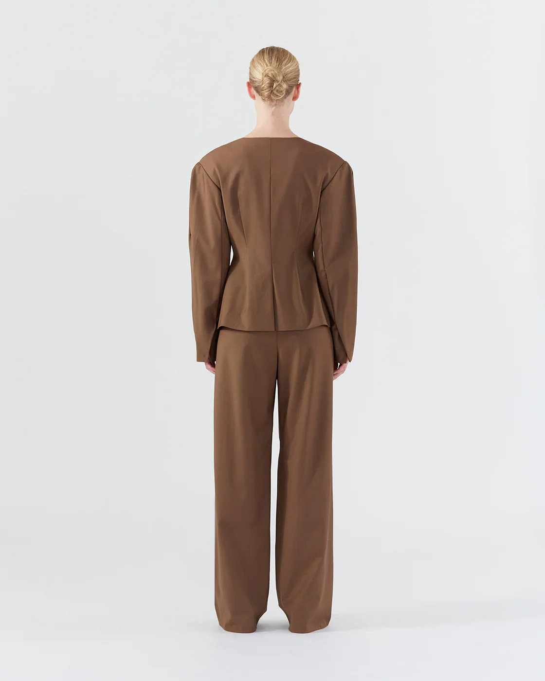 Perrin Blazer Wool Blend Brown - Image 6