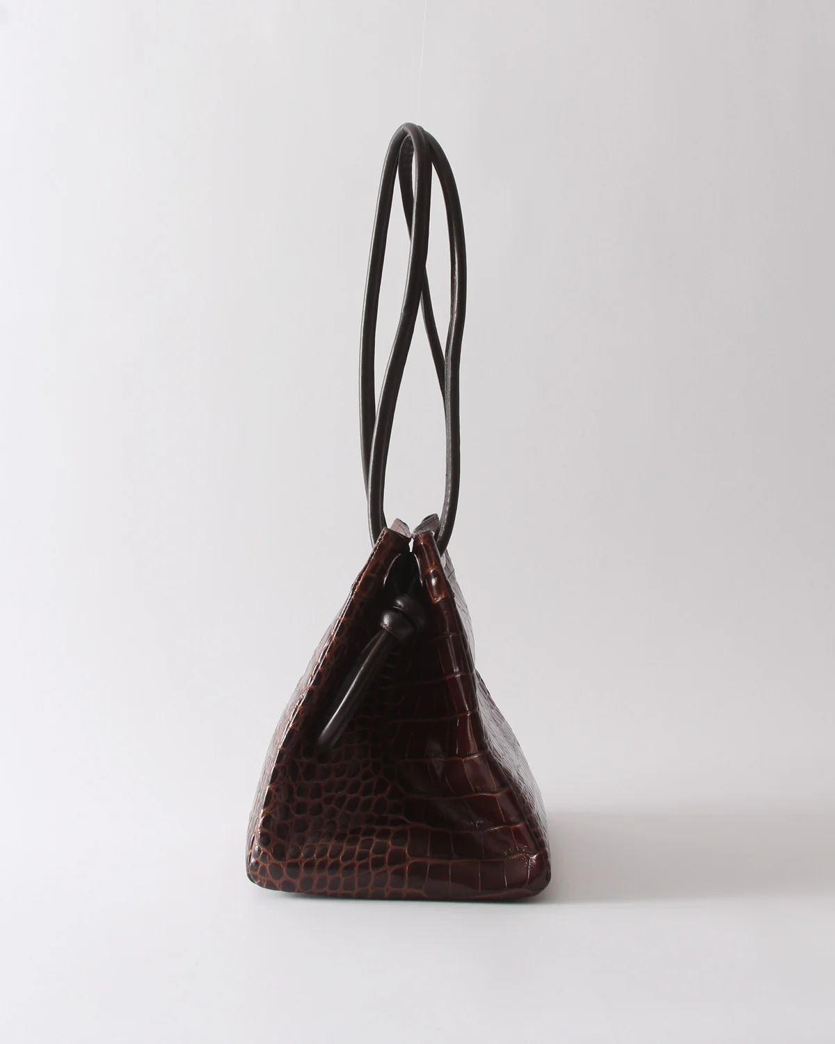 Rita Bucket Leather Embossed Brown - Image 7